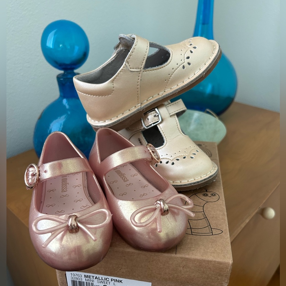 Mini Melissa and L’Amour Toddler Girls Shoes in size 6